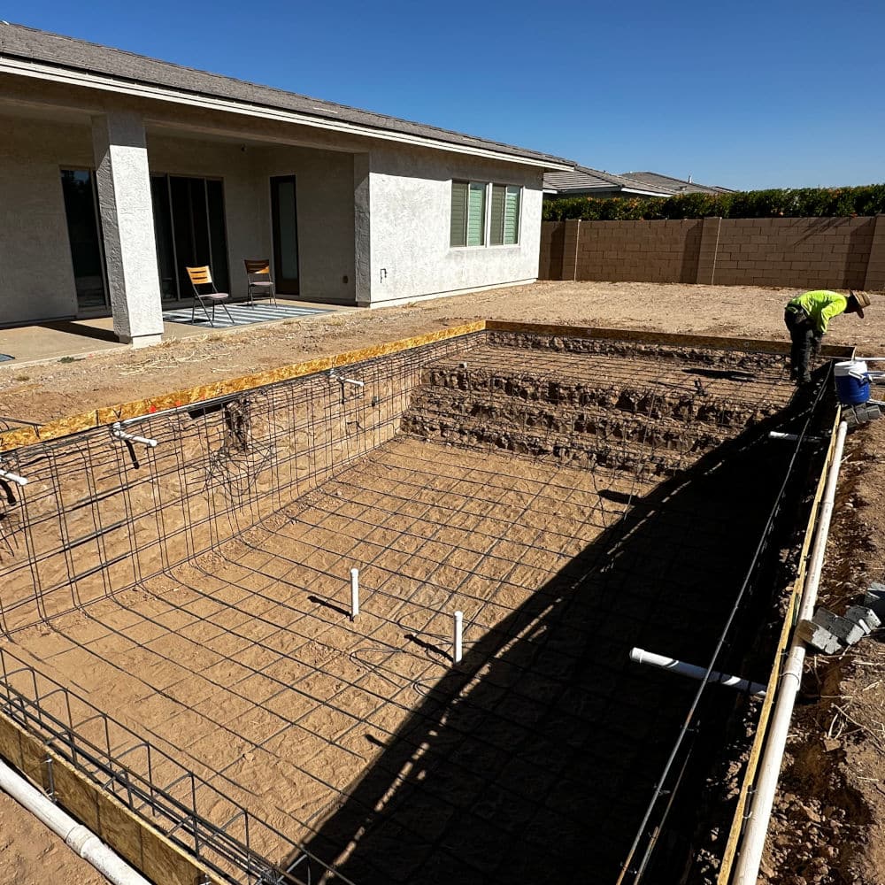 pool rebar installation 2